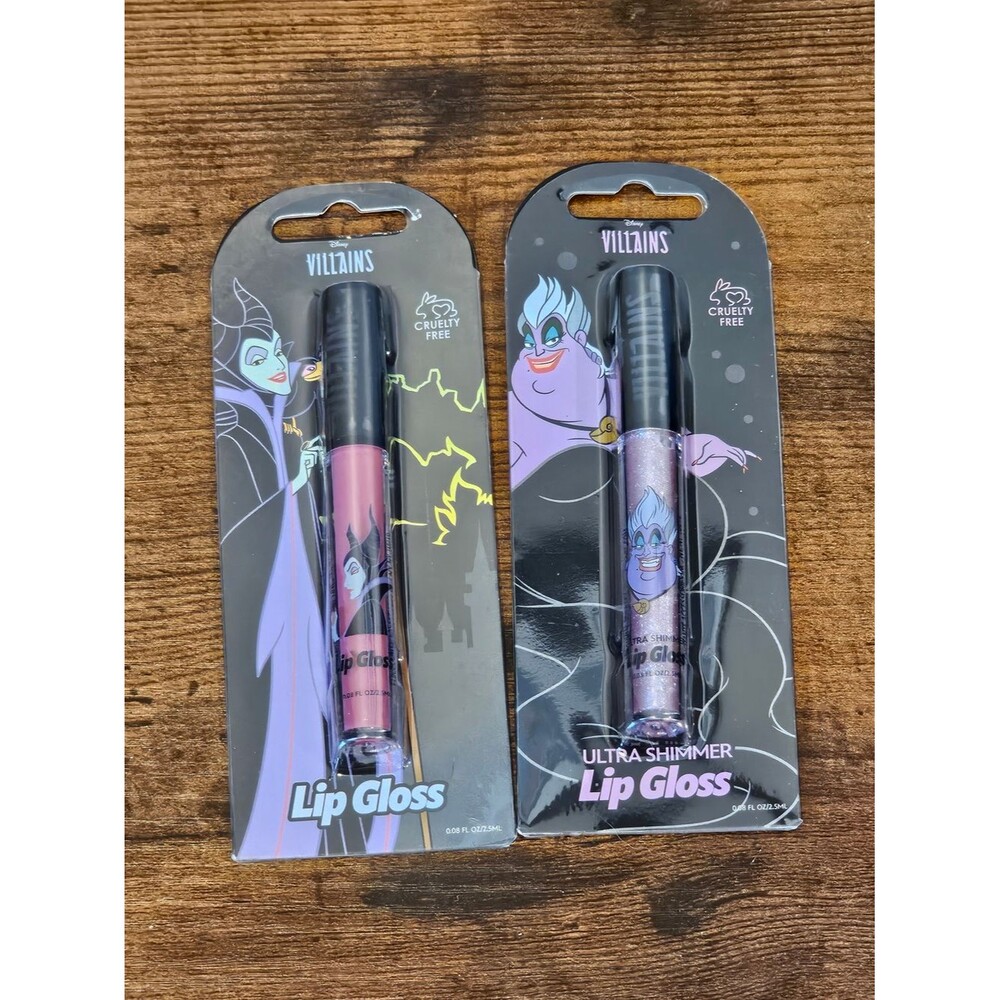 NWT Disney Villains Lip Gloss Duo